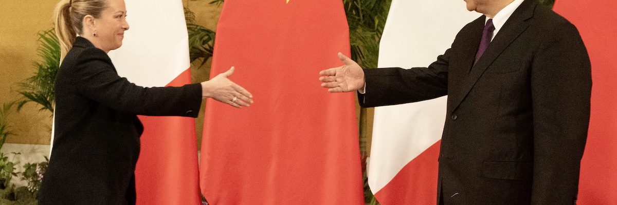 Prime Minister Meloni and President Xi Jinping at the G20 in Indonesia