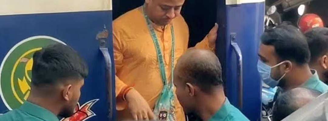 ISKCON - CHINMOY DAS ARRESTED