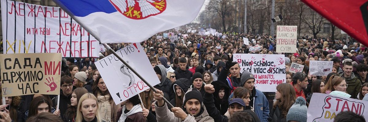 serbia protests