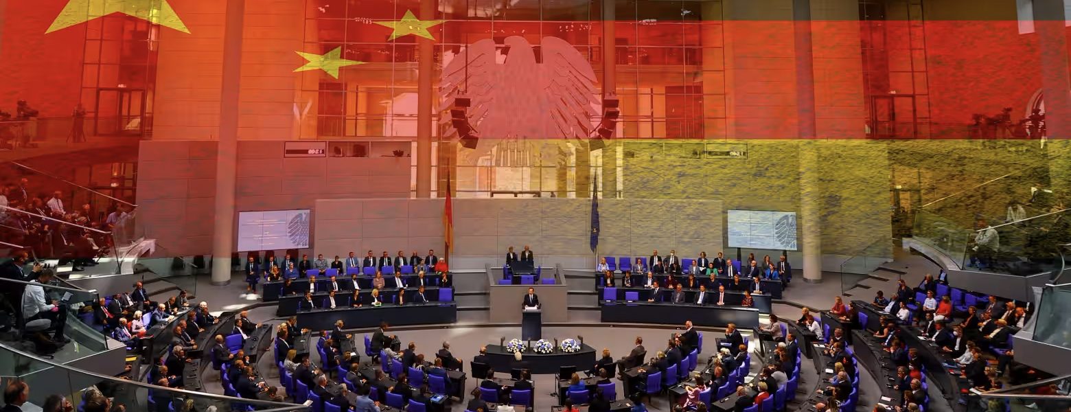 china support for fringe rallies in germany